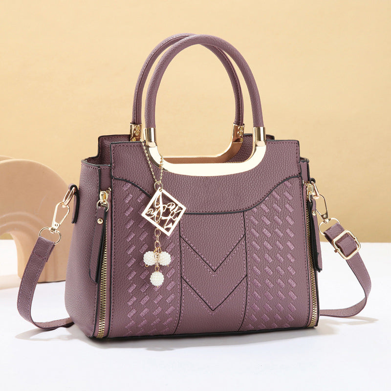 Claire — Stylish PU Leather Handbag with Quilted Pattern