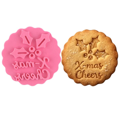 MerriMark Holiday Cookie Press Set — Perfectly Embossed Holiday Joy