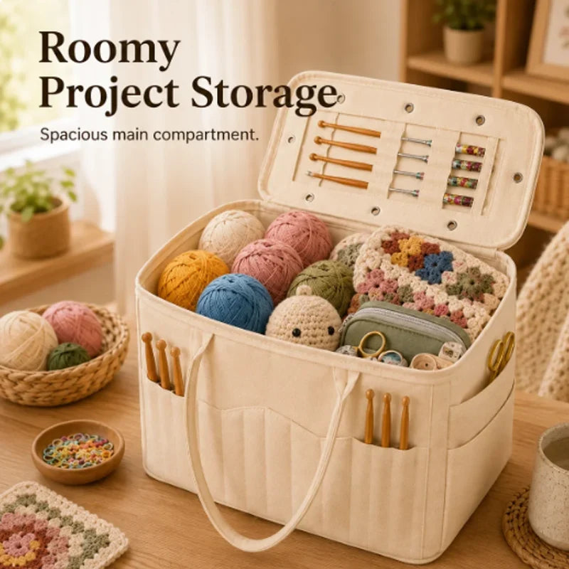 Knitting Companion Bag — Tangle-Free Creative Freedom
