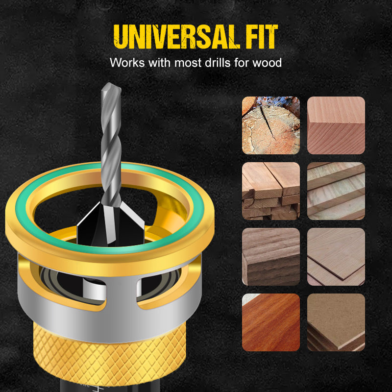 WoodCountersink Pro Set — Refined Countersink Drill Bits | 50% OFF