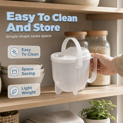 GrainGuard Rice Washer — Spill-Free Rice Rinsing