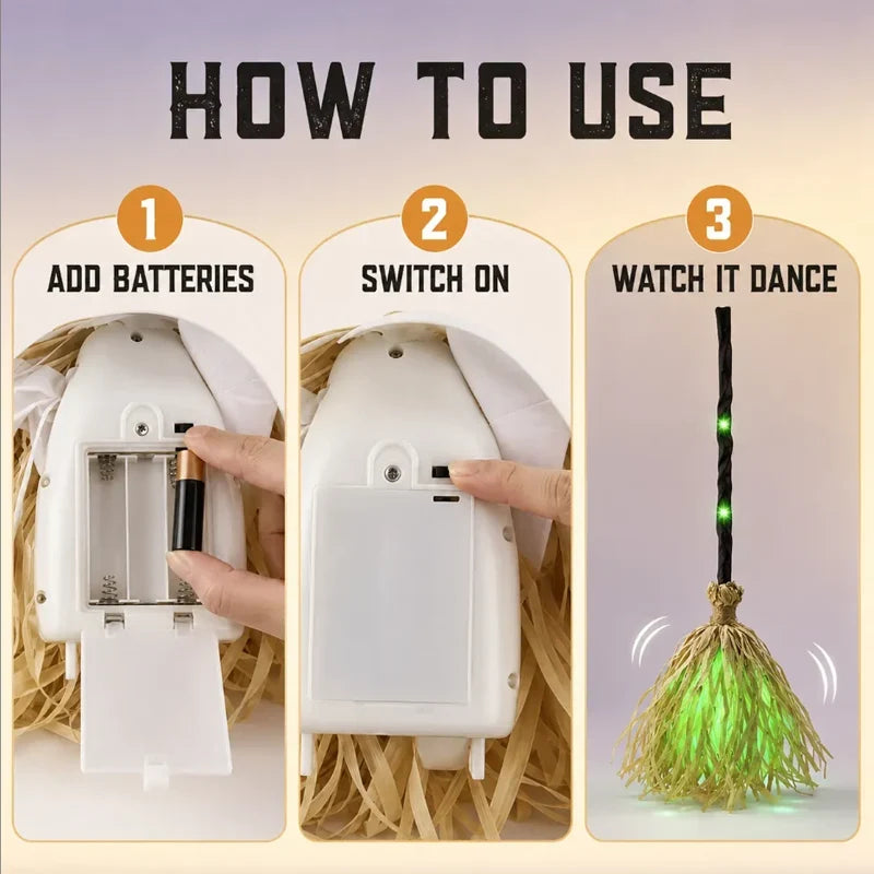 PhantomBroom — Walking Halloween Broom Decoration | 50% OFF