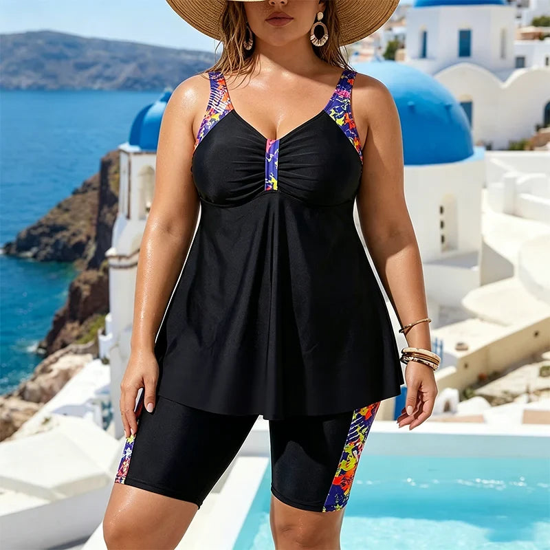 Mara — Women's Two-Piece Tankini Set with Tummy Sculpting