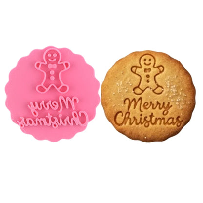MerriMark Holiday Cookie Press Set — Perfectly Embossed Holiday Joy