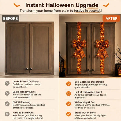 LuminaHaunt — LED Halloween Bow Decoration | 1+1 FREE