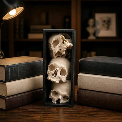 MorbidAura Skull Bookend — Command Attention, Organize Fearlessly