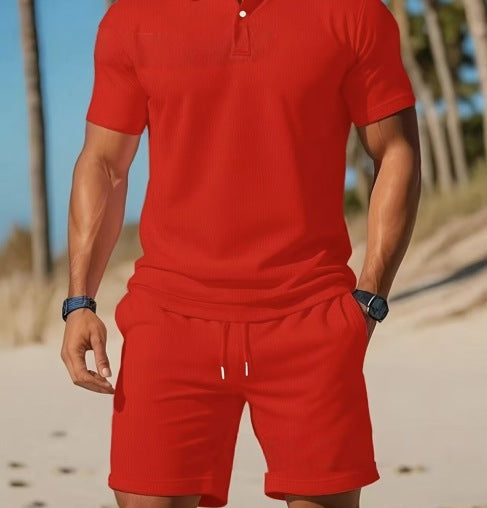 Liam – Lightweight Two-Piece Polo and Shorts Set