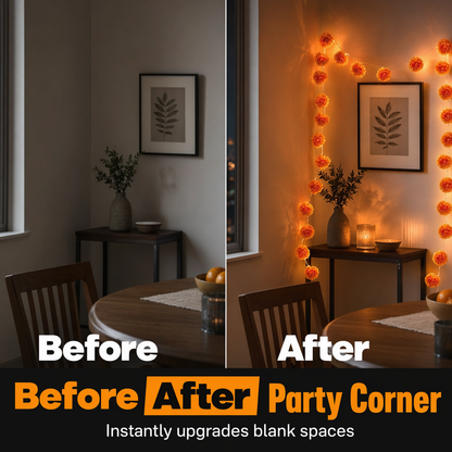EmberBloom Marigold Lights — Cozy Glow, Instant Magic