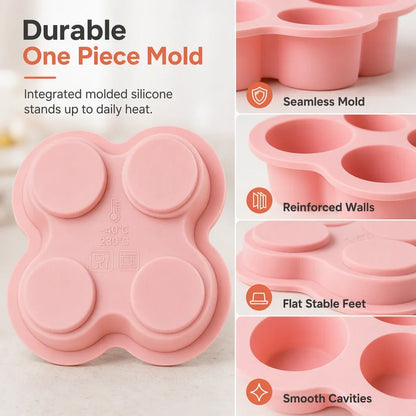 FlexiBake Pro — 4-Cavity Silicone Baking Mold | 1+1 FREE