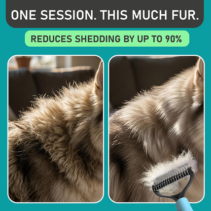 WhisperEase Double-Sided Comb – Stress-Free Pet Grooming