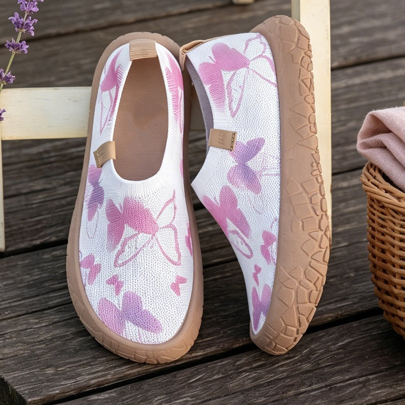 Lena — Lightweight Women's Slip-On Fly-Knit Sneakers