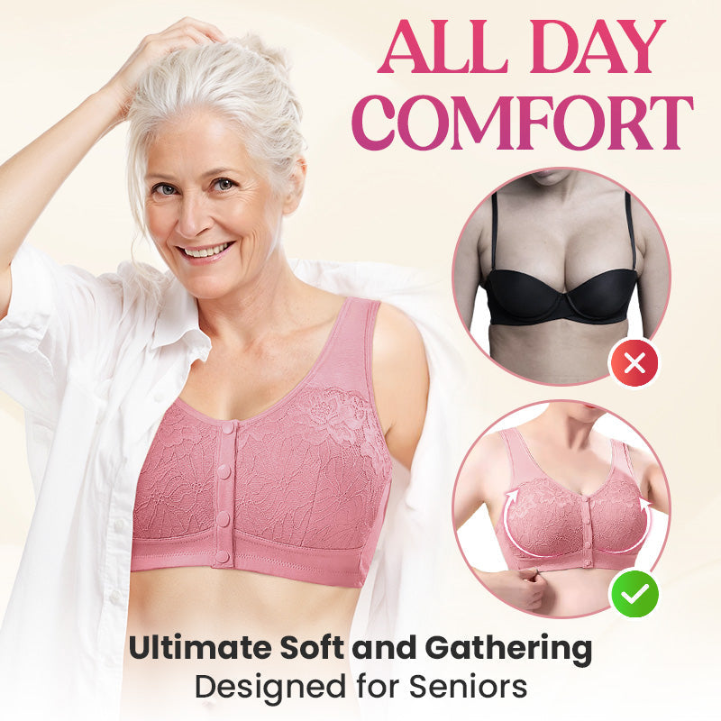 Ava – Wireless Comfort Bra with Front Closure and Soft Cotton Blend