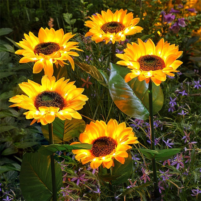SunGlow — Solar Sunflower Lights | 50% OFF