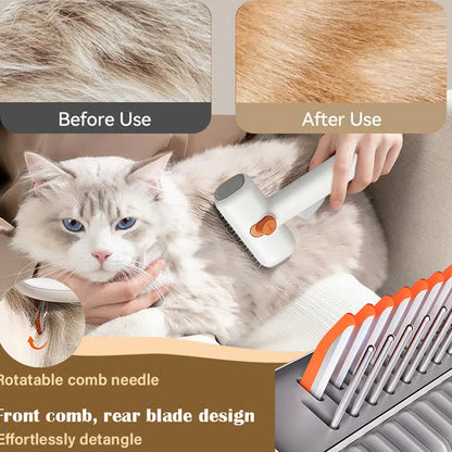 Elegant Double-Action Comb — Calm Coats, Content Pets