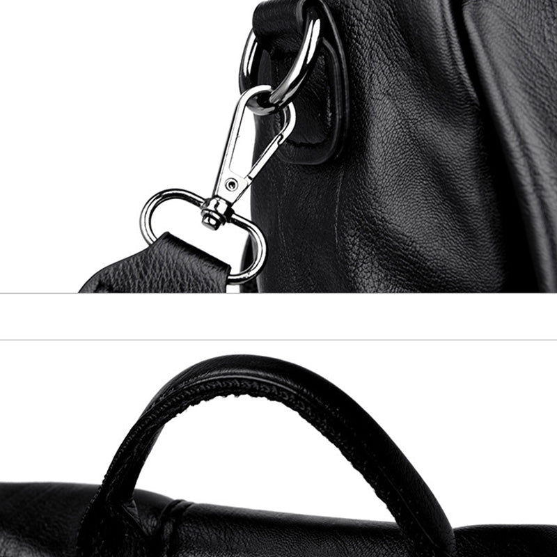 Hugo – Elegant PU Leather Backpack with Smart Compartments