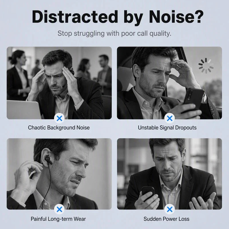PulseWave Bluetooth Headset — Clear Calls, Effortless Comfort