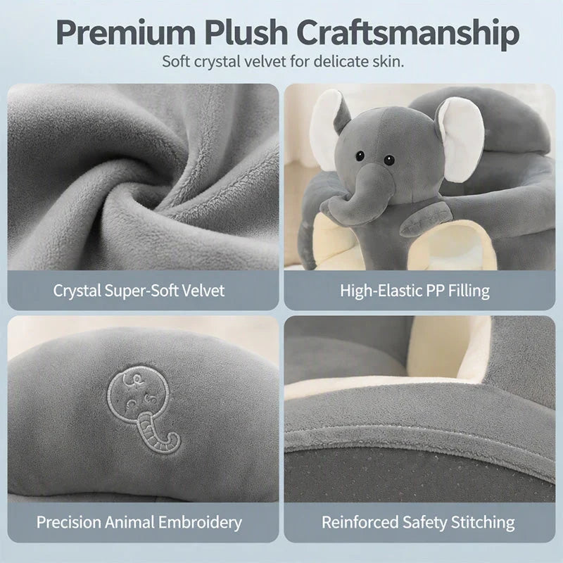 SnuggleNest — Plush Baby Sitting Seat | 50% OFF
