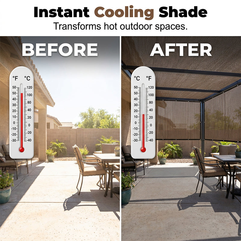 Wire Mesh Fence – Instantly Cools, Total Privacy