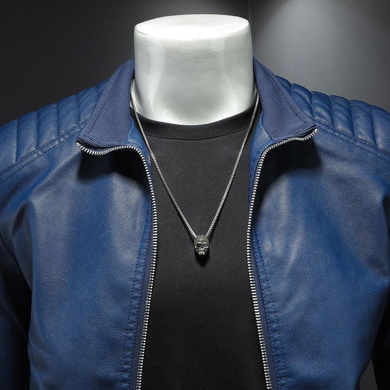 Carter — Lightweight Leather Jacket Men | 50% OFF