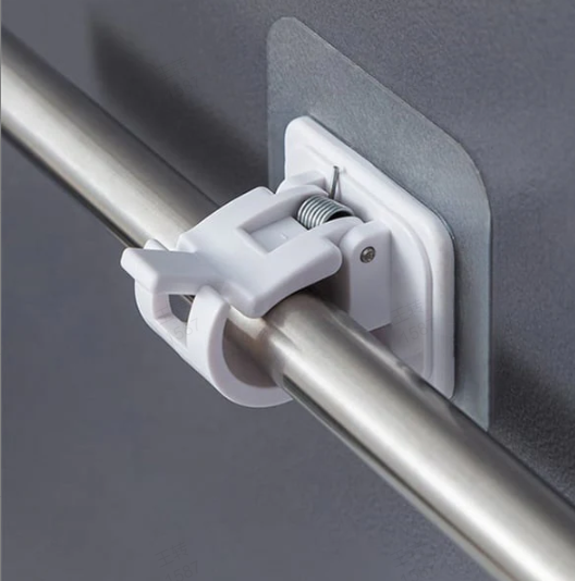 Drill-Free Curtain Brackets – Damage-Free, Rock-Solid Hold
