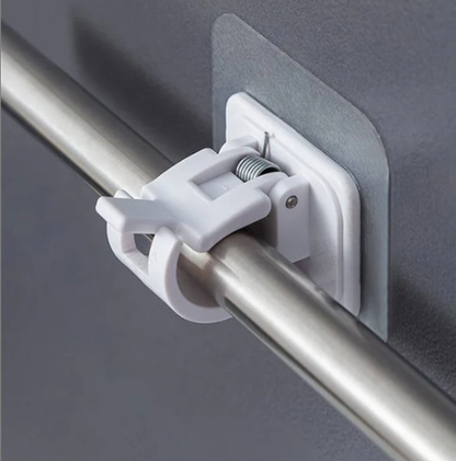 Drill-Free Curtain Brackets – Damage-Free, Rock-Solid Hold