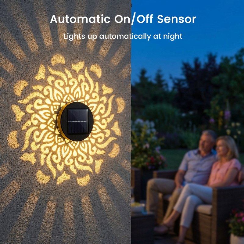 MandalaGlow — Solar Garden Lamp | 50% OFF
