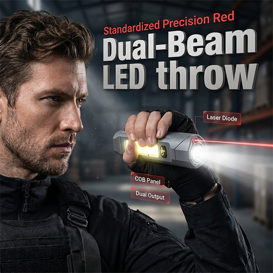 LumaPierce — Dual-Beam Tactical Flashlight | 50% OFF