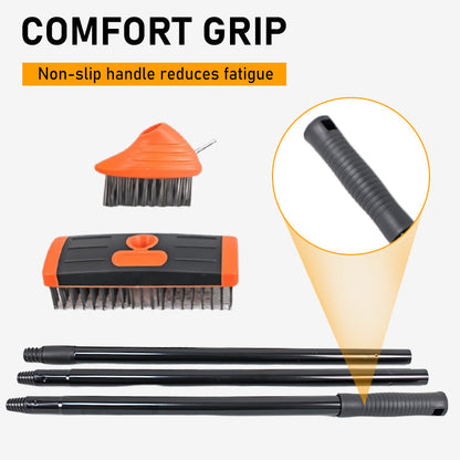 TripleSweep Brush Set – Effortless Cleanliness Outdoors