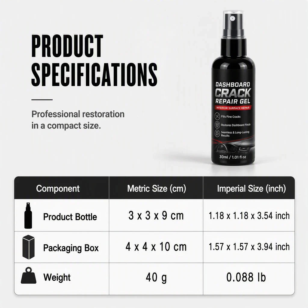 Dashboard Revive Gel — Restore Confidence Instantly - 30ml