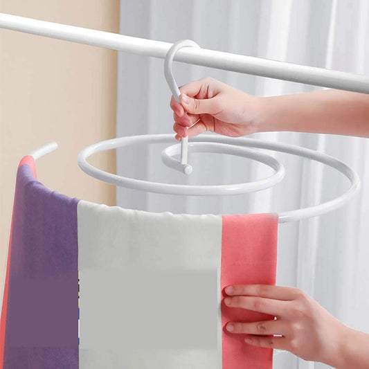 Spiral Rotating Round Drying Rack Hanger — Fast, Space-Saving Laundry Storage