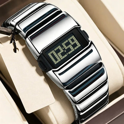 EdgeTime — Men's Digital Steel Watch | 50% OFF