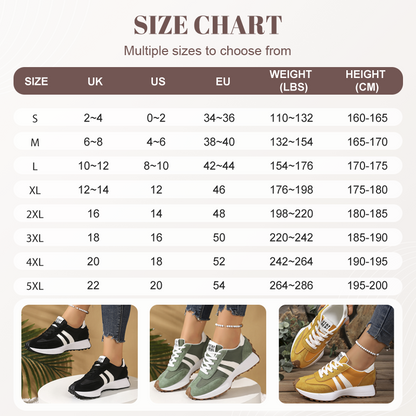 Ava – Women's Vintage-Inspired Chunky Sneakers with 4 cm Height