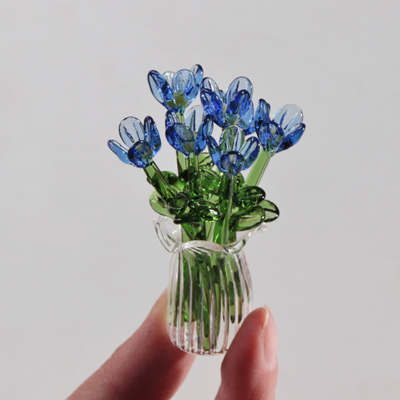 MiriFlor Mini Glass Flowers — Effortless Color Magic