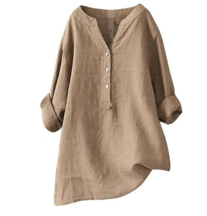 Heidi – Women's Casual Dress with V-Neck and Adjustable Sleeves