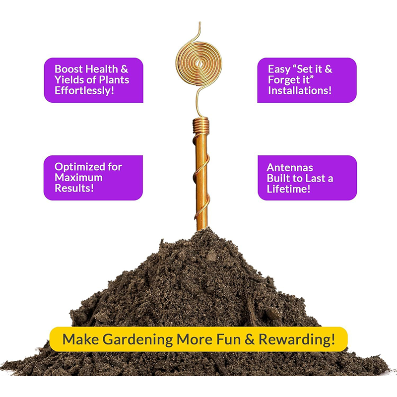 Copper Spiral Stake — Ignite Explosive Plant Growth