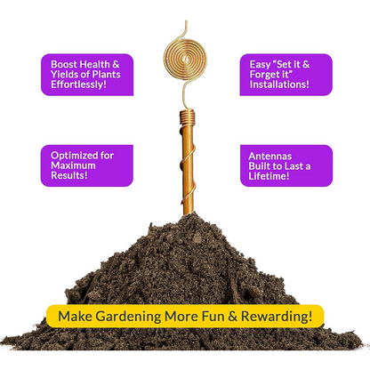 Copper Spiral Stake — Ignite Explosive Plant Growth