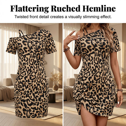 Everlyn — Leopard Mini Dress | 50% OFF