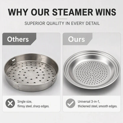 Veluxe SteamTray — Perfectly Even, Effortless Steaming