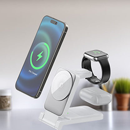 Voltiva 3-in-1 Foldable Wireless Power Hub – Effortless Power Supply for All Devices