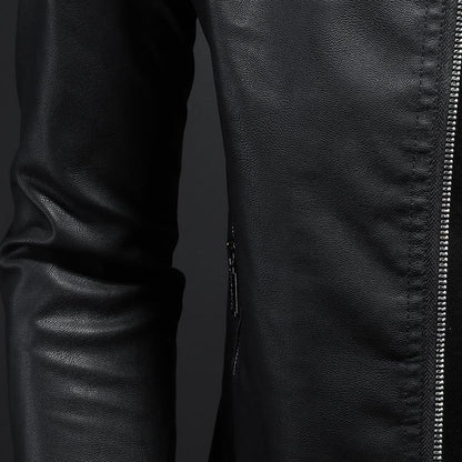 Carter — Lightweight Leather Jacket Men | 50% OFF