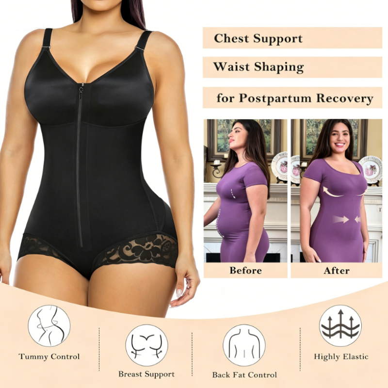 Heather – Women's 360° Waist-Shaping Bodysuit with Adjustable Straps