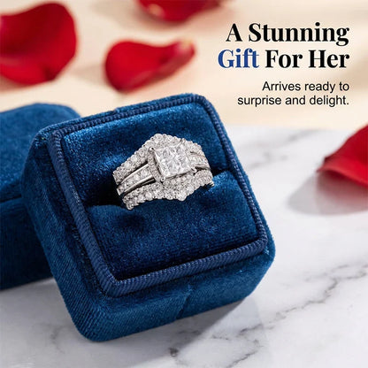 RadianceRing — Princess Cut Crown Ring | 50% OFF