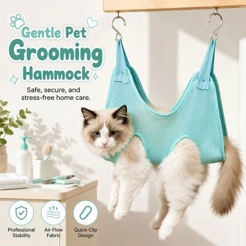 PetEase Grooming Hammock — Calm Pets, Easy Grooming