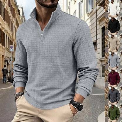 Michael — Midtown Pullover Sweatshirt with Structured Jacquard