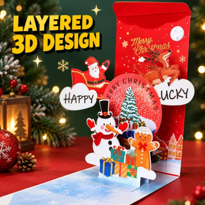 3D Holiday Pop-Up Card — Spark Joy, Create Memories