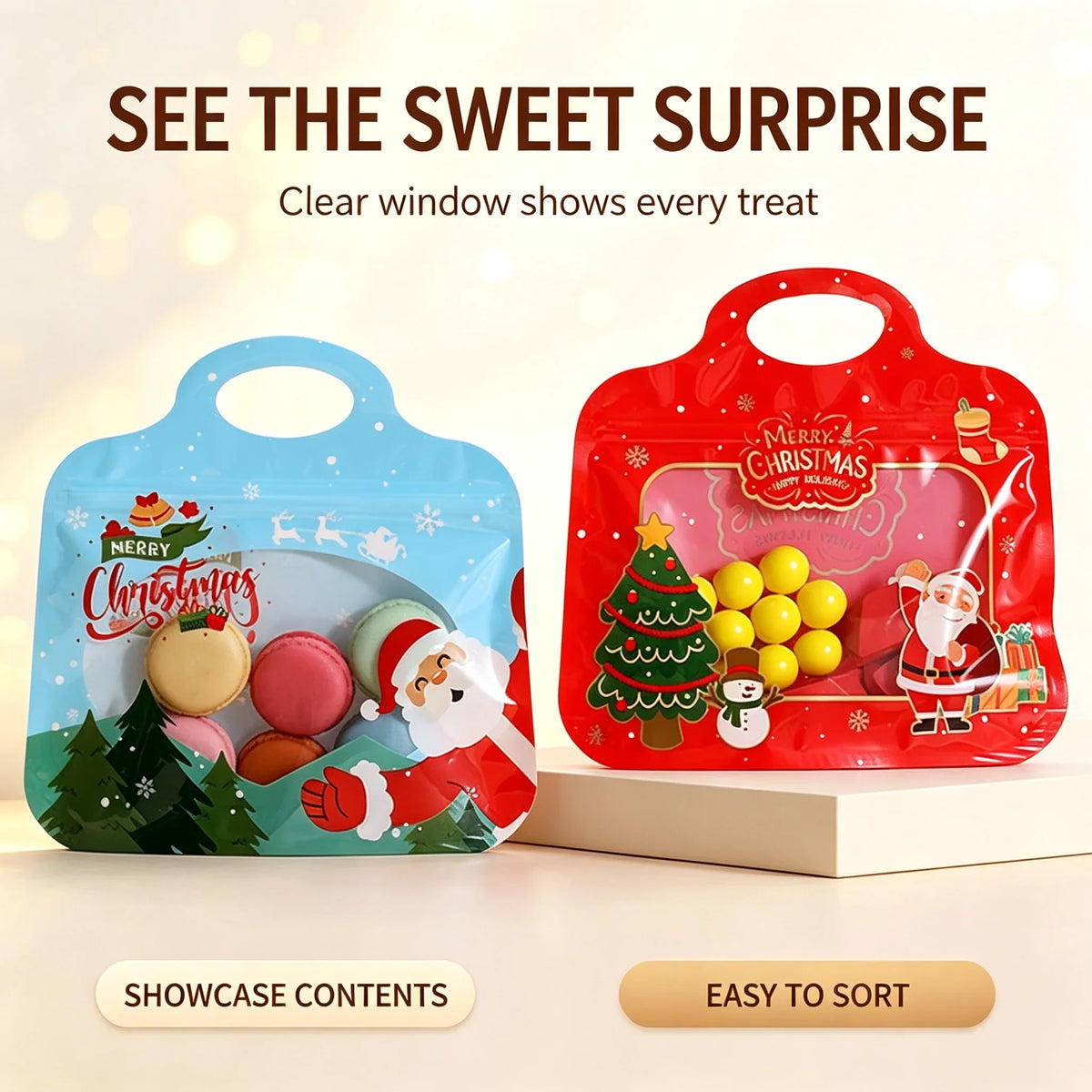 BrilliantBag Clear-Window Treat Bags — Showcase Joy Effortlessly