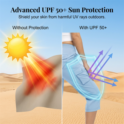 Sonia – Breathable, Feather-Light Travel Capris with Pockets