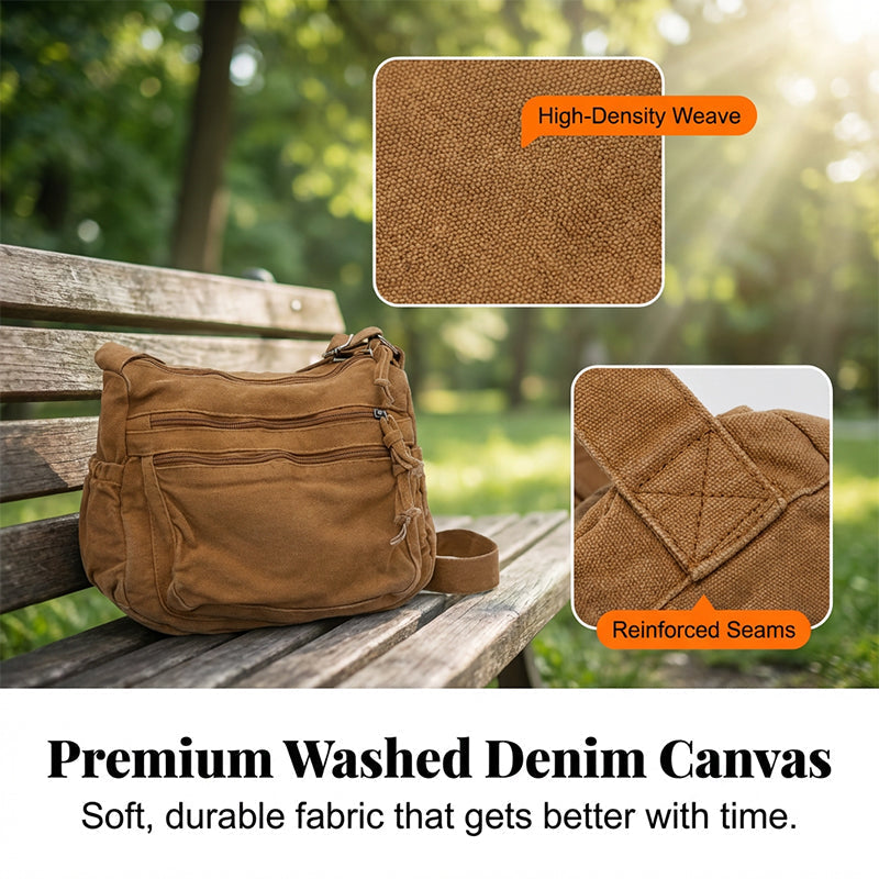 Sally – Lightweight, Casual Canvas Shoulder Bag for Women