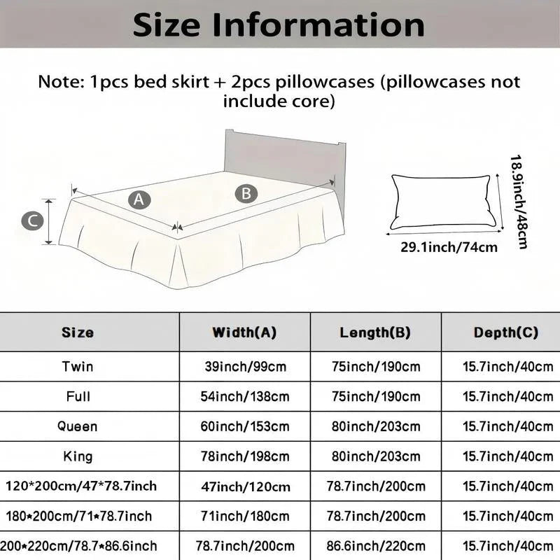 LuxeLayer Bed Skirt — Effortless Style, Perfect Fit
