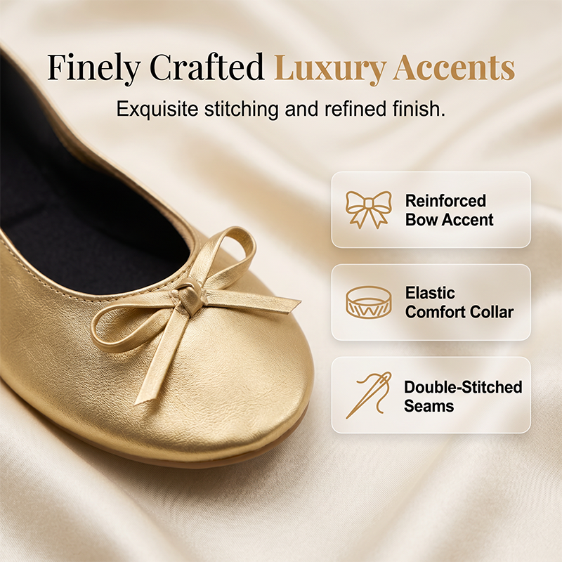 Nina — Foldable Ballerinas with Lightweight Comfort